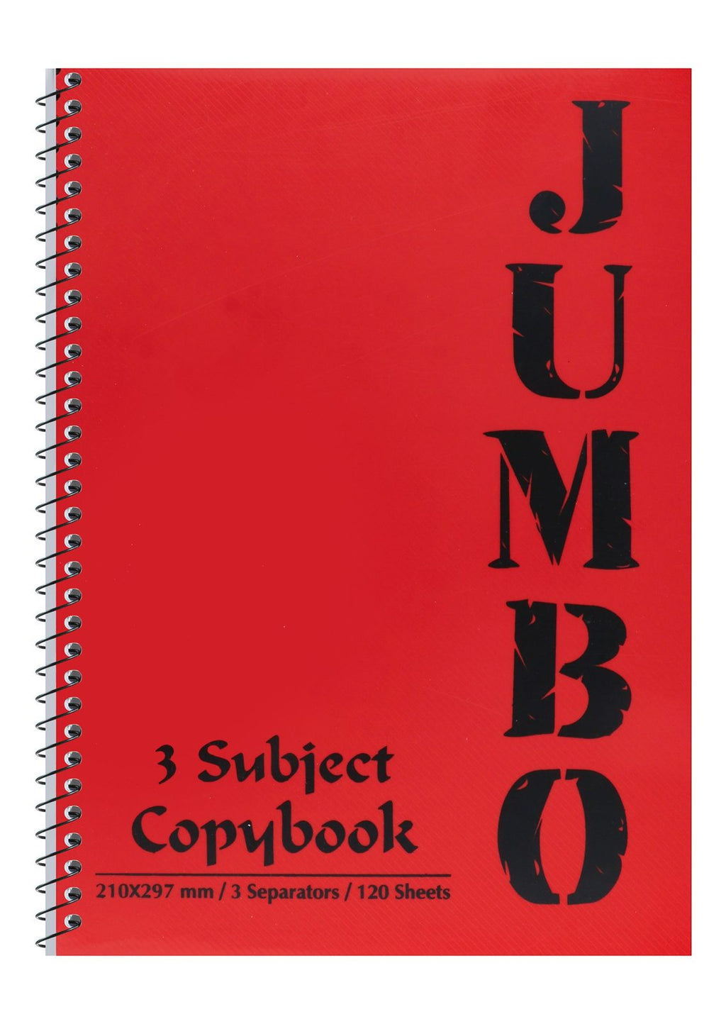 Mintra Jumbo 3-Subject Notebook – 120 Sheets