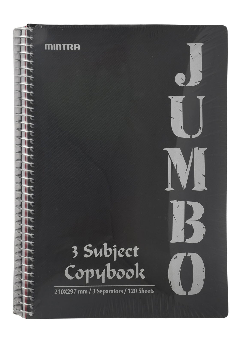 Mintra Jumbo 3-Subject Notebook – 120 Sheets