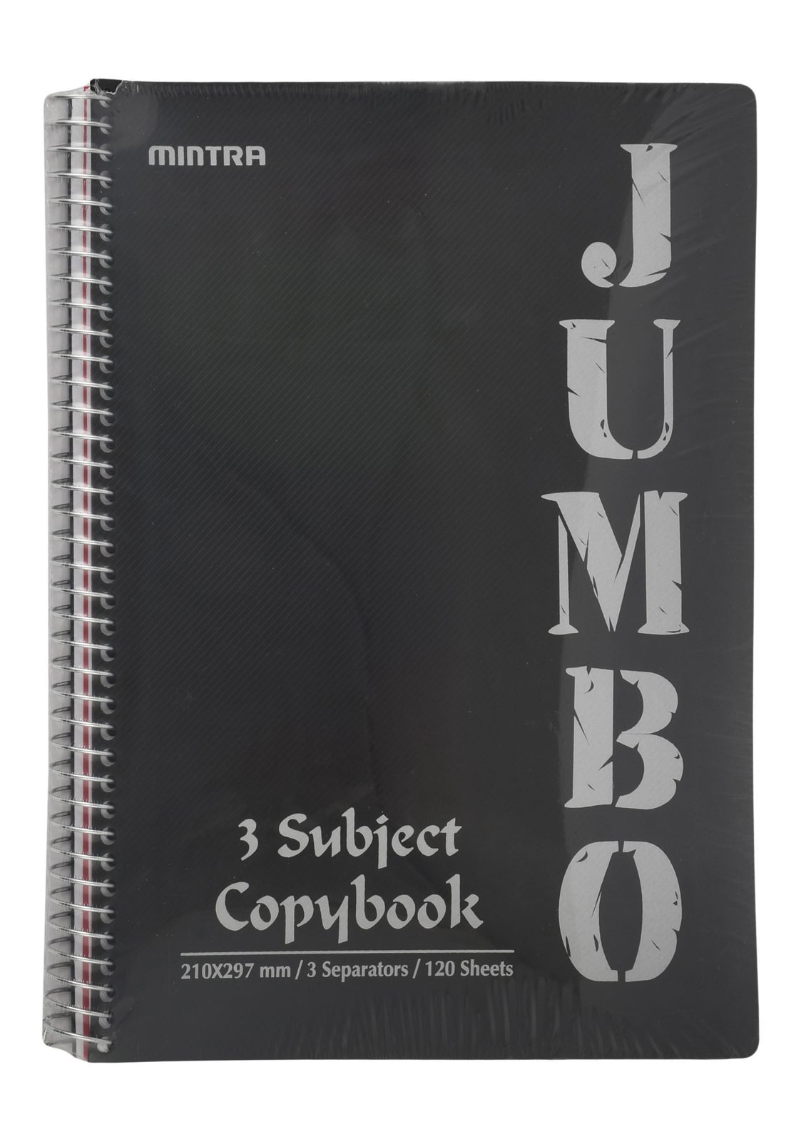Mintra Jumbo 3-Subject Notebook – 120 Sheets