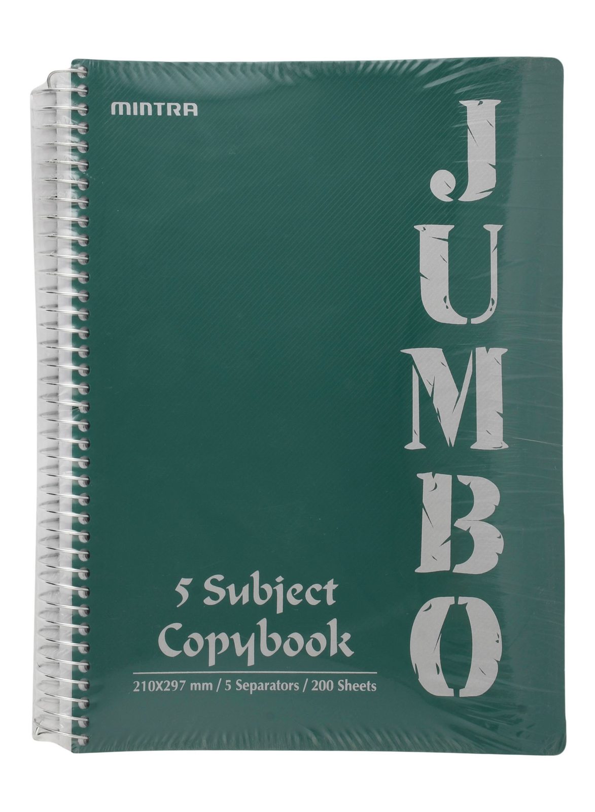 Mintra Jumbo 5-Subject Notebook – 200 Sheets