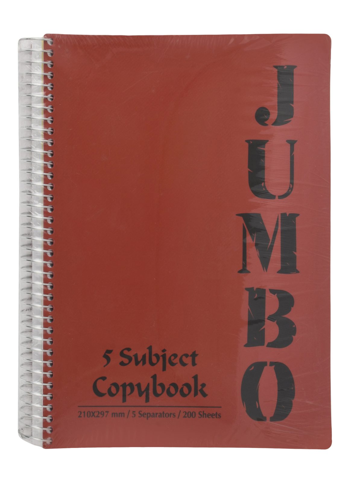 Mintra Jumbo 5-Subject Notebook – 200 Sheets
