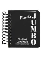 Mintra Piccolo Jumbo A7 Green Spiral 5 Subject Lined Copybook – 200 Sheets