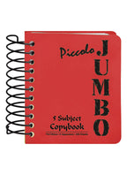 Mintra Piccolo Jumbo A7 Green Spiral 5 Subject Lined Copybook – 200 Sheets
