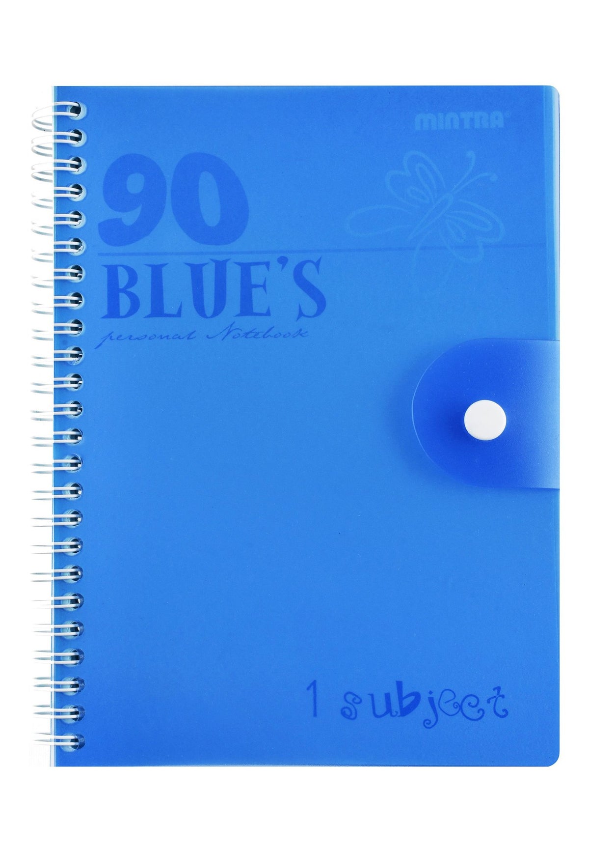 Mintra Blue A5 Lined Notebook – 90 Sheets