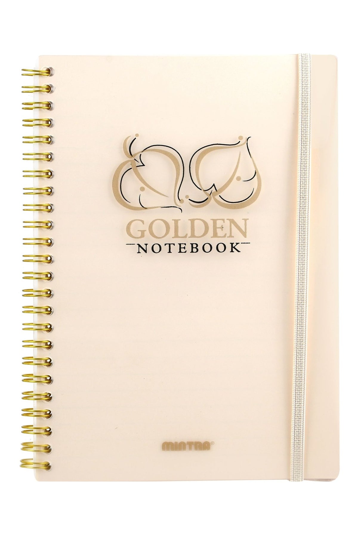 Mintra Silver A5 Spiral Single Lined Notebook – 80 Sheets