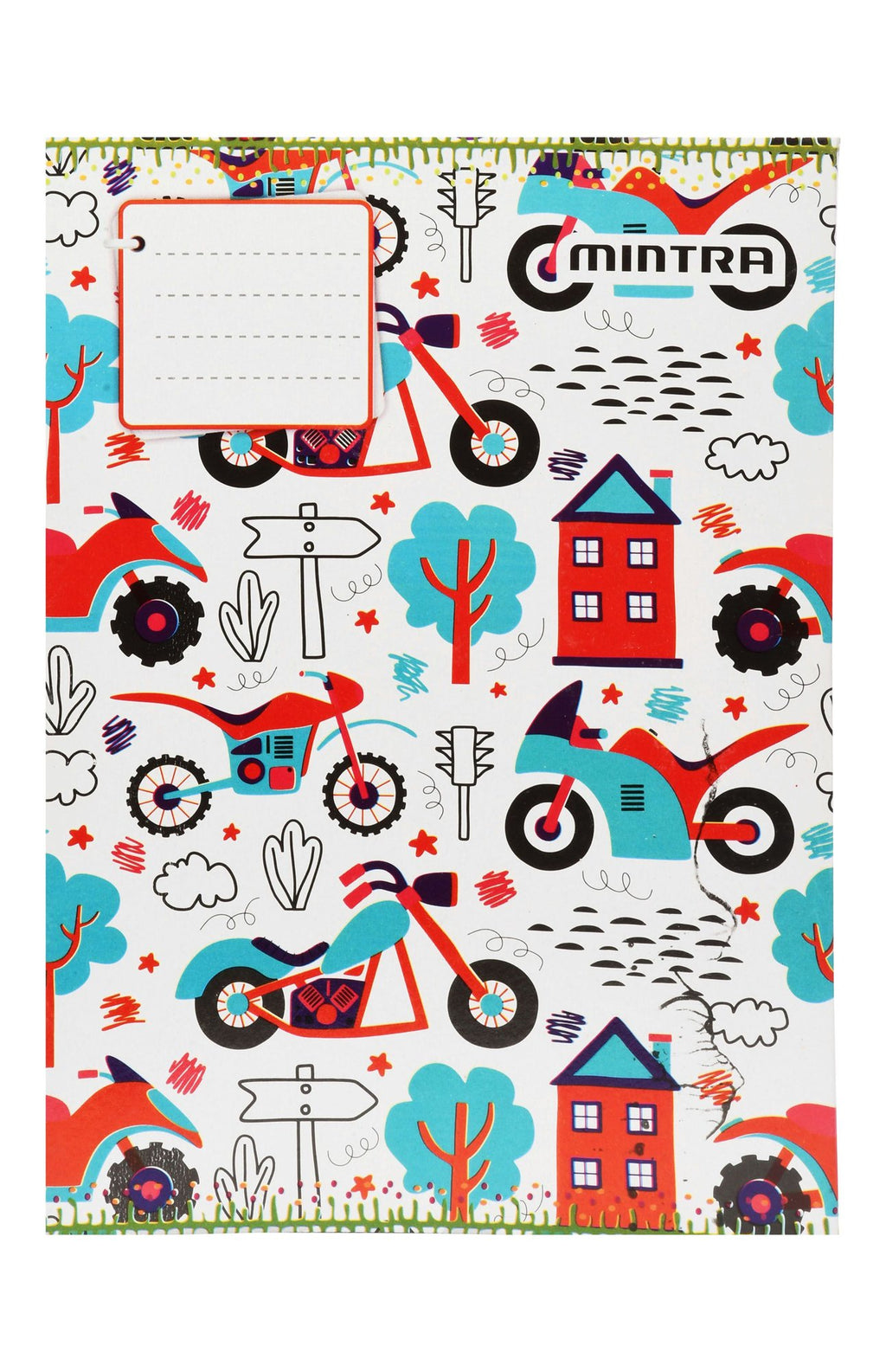 Mintra Printed Squared Notebook – 40 Sheets