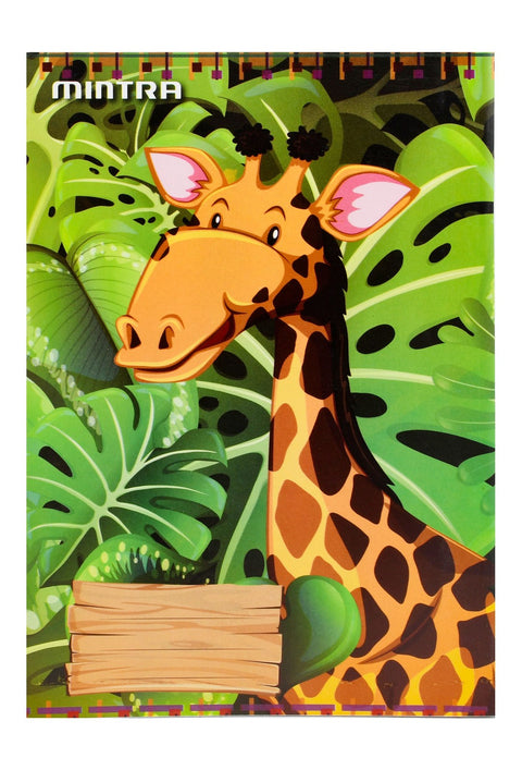 C5 Giraffe Print Double Lined Notebook