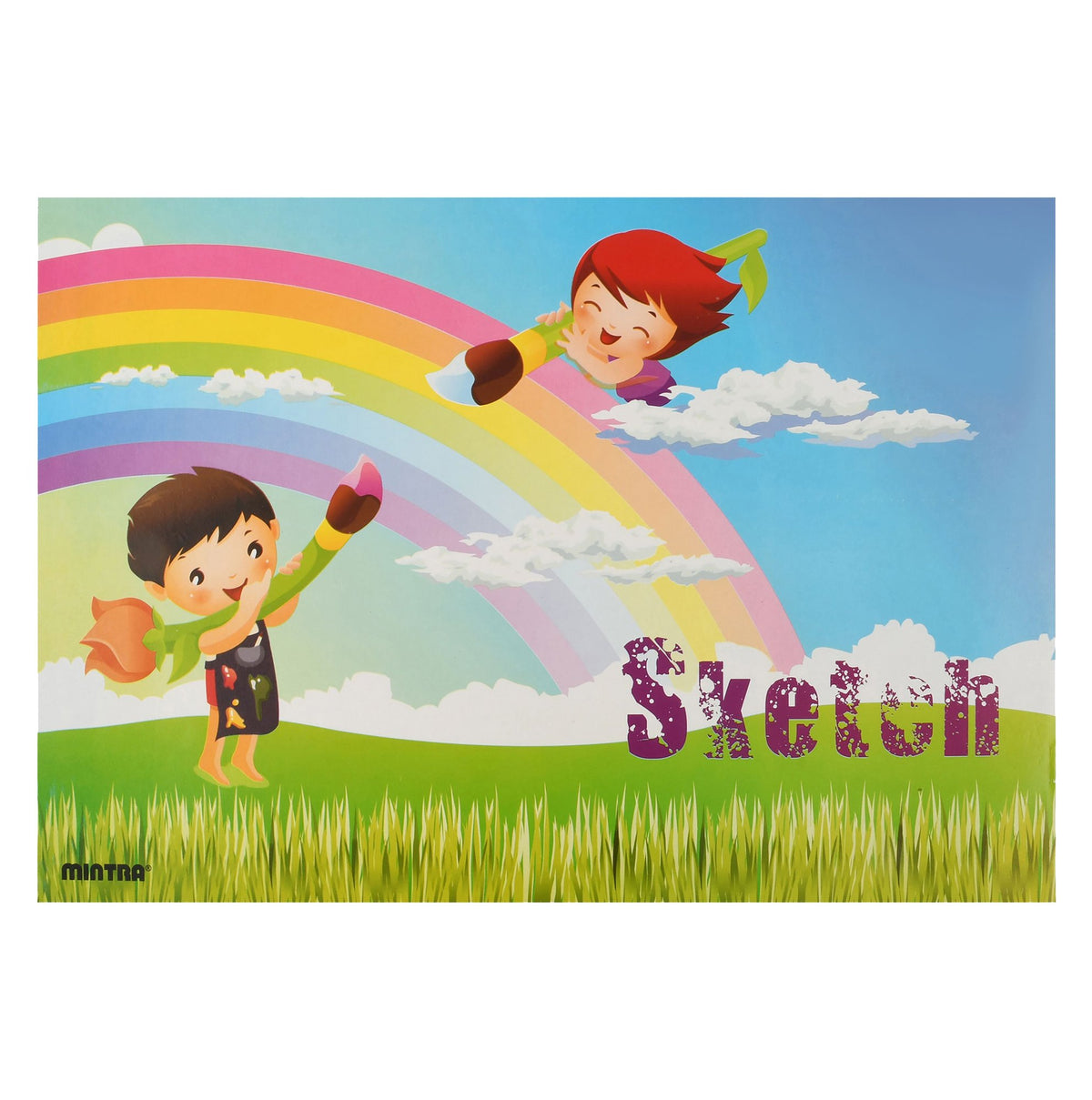Mintra Multicolored Boy & Girl Print Sketchbook – 16 Sheets