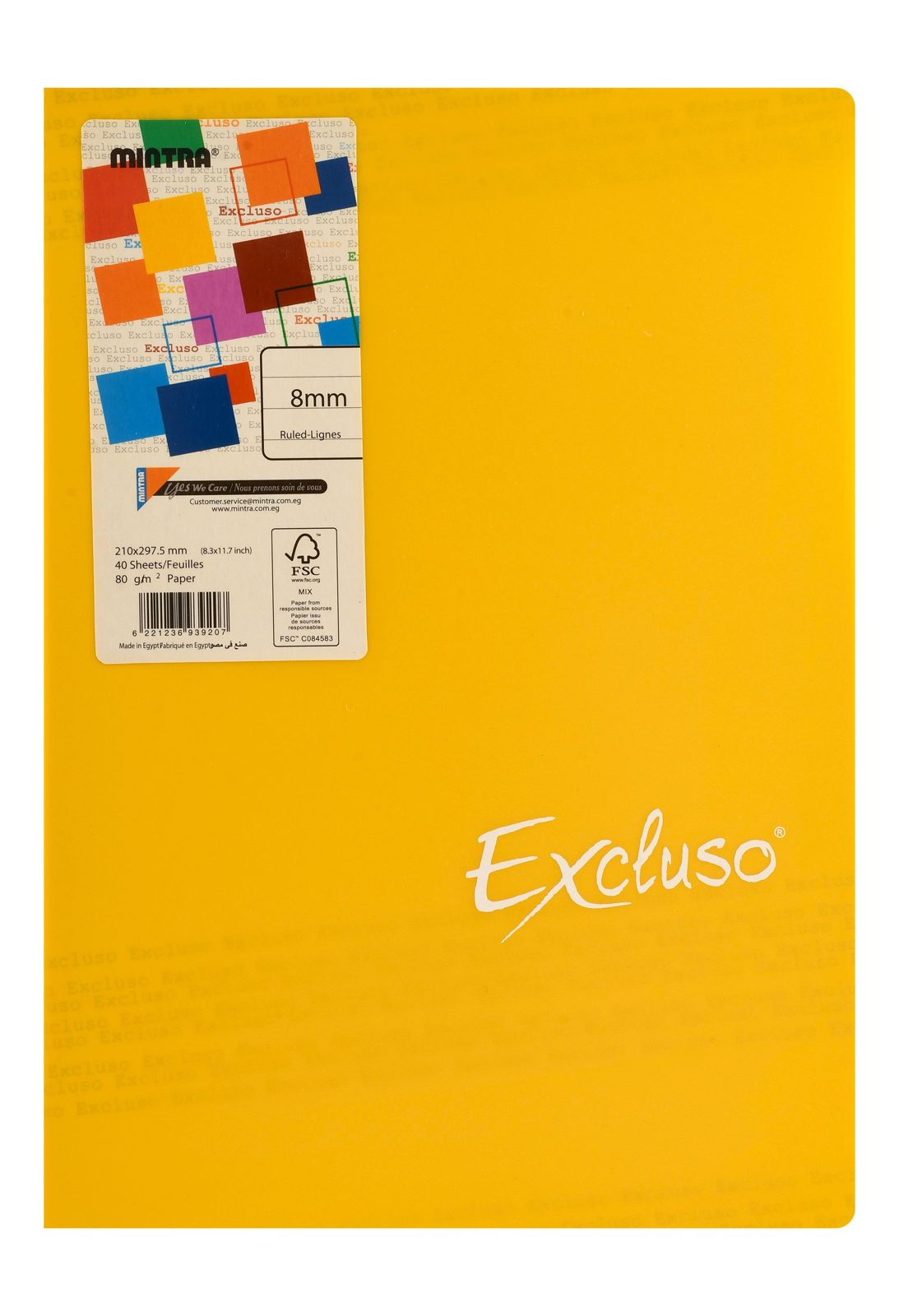 Mintra Exclusive Stapled Ruled Notebook – 40 Sheets