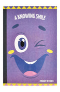 Mintra A Knowing Smile A4 Purple Double Lined Notebook – 40 Sheets