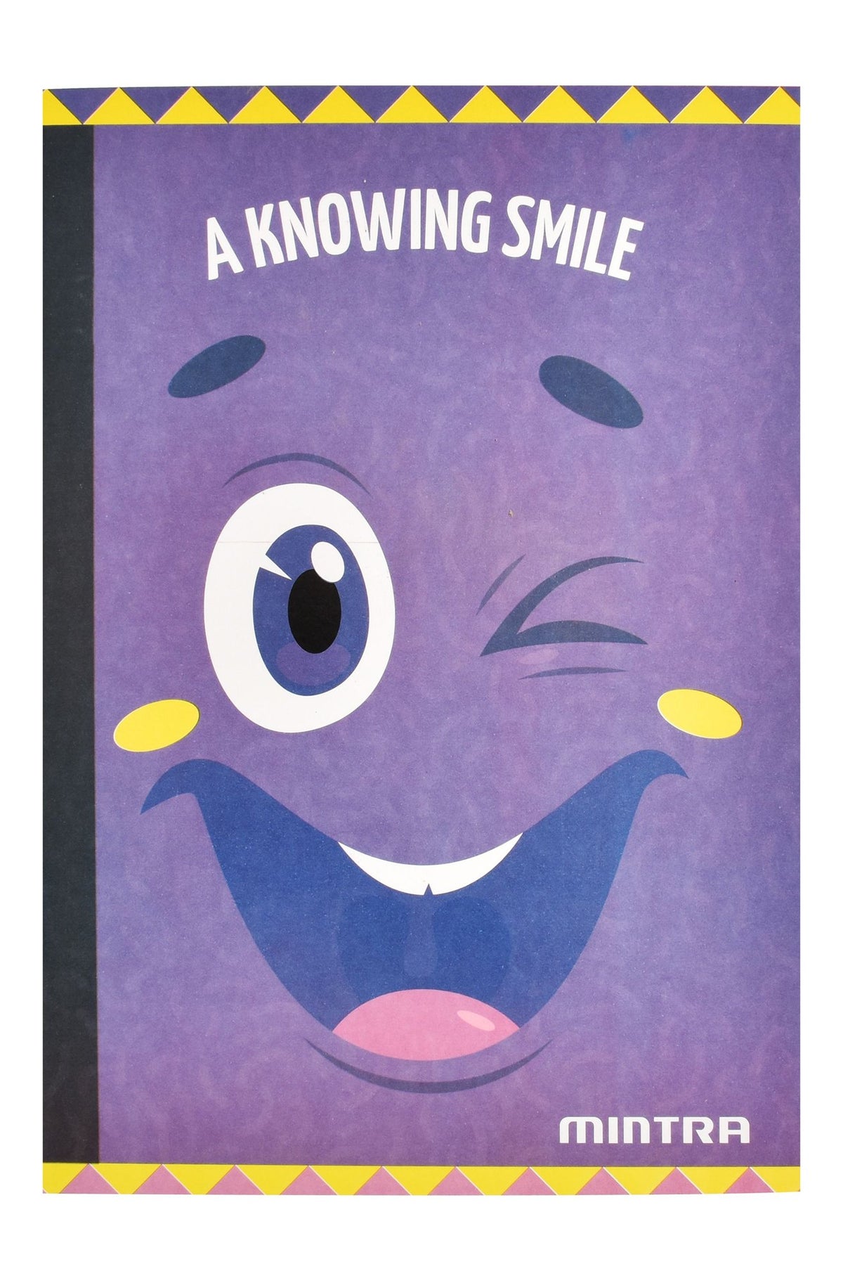 Mintra A Knowing Smile A4 Purple Double Lined Notebook – 40 Sheets