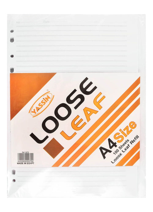 Yassin Loose-Leaf Paper – 100 Sheets