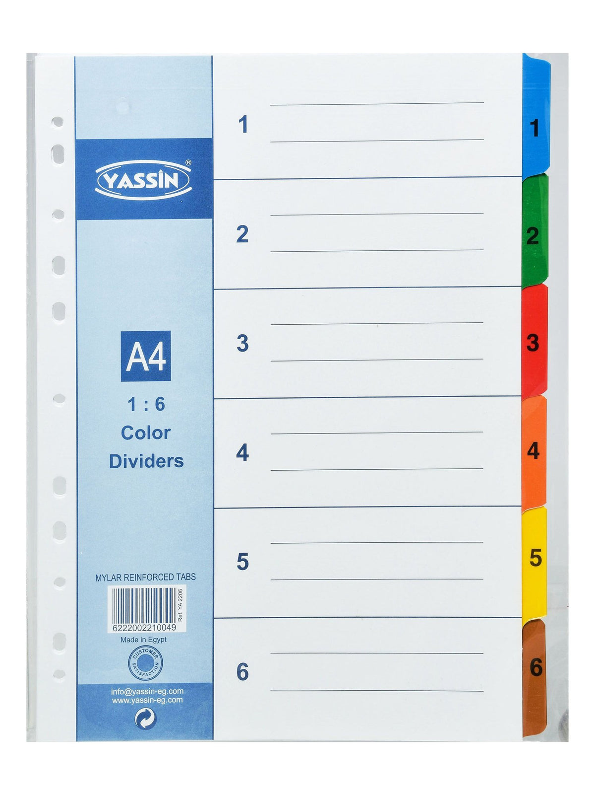 Yassin A4 File Dividers