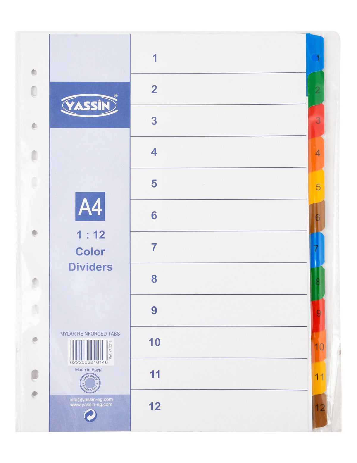 Yassin A4 File Dividers