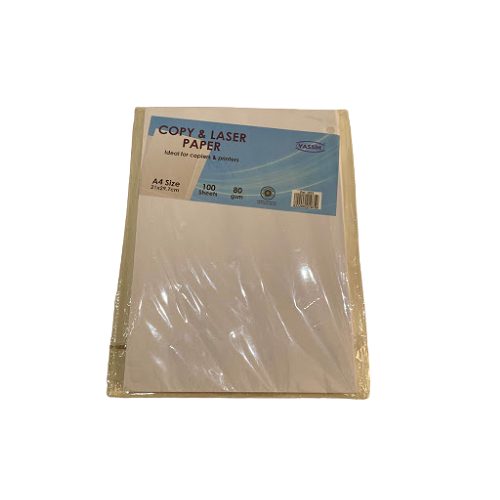 Yassin Paper Ream – 100 Sheets, 80 gsm