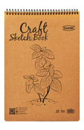 Yassin Kraft Sketchbook – 24 Sheets, Wire-Bound, 140 gsm