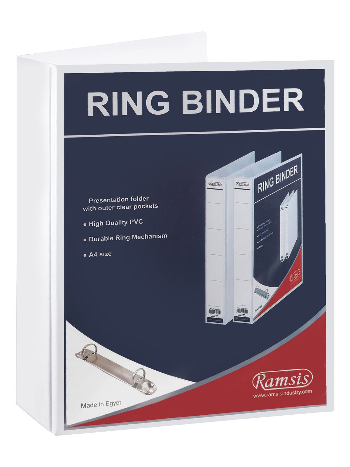 Digital 2-Ring Binder 8 cm – White
