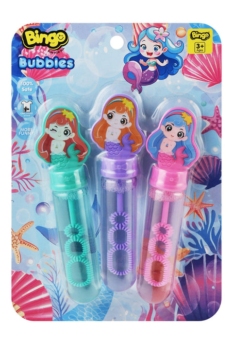 Bingo Mermaid Bubble Sticks 35 ml – 3 Pack