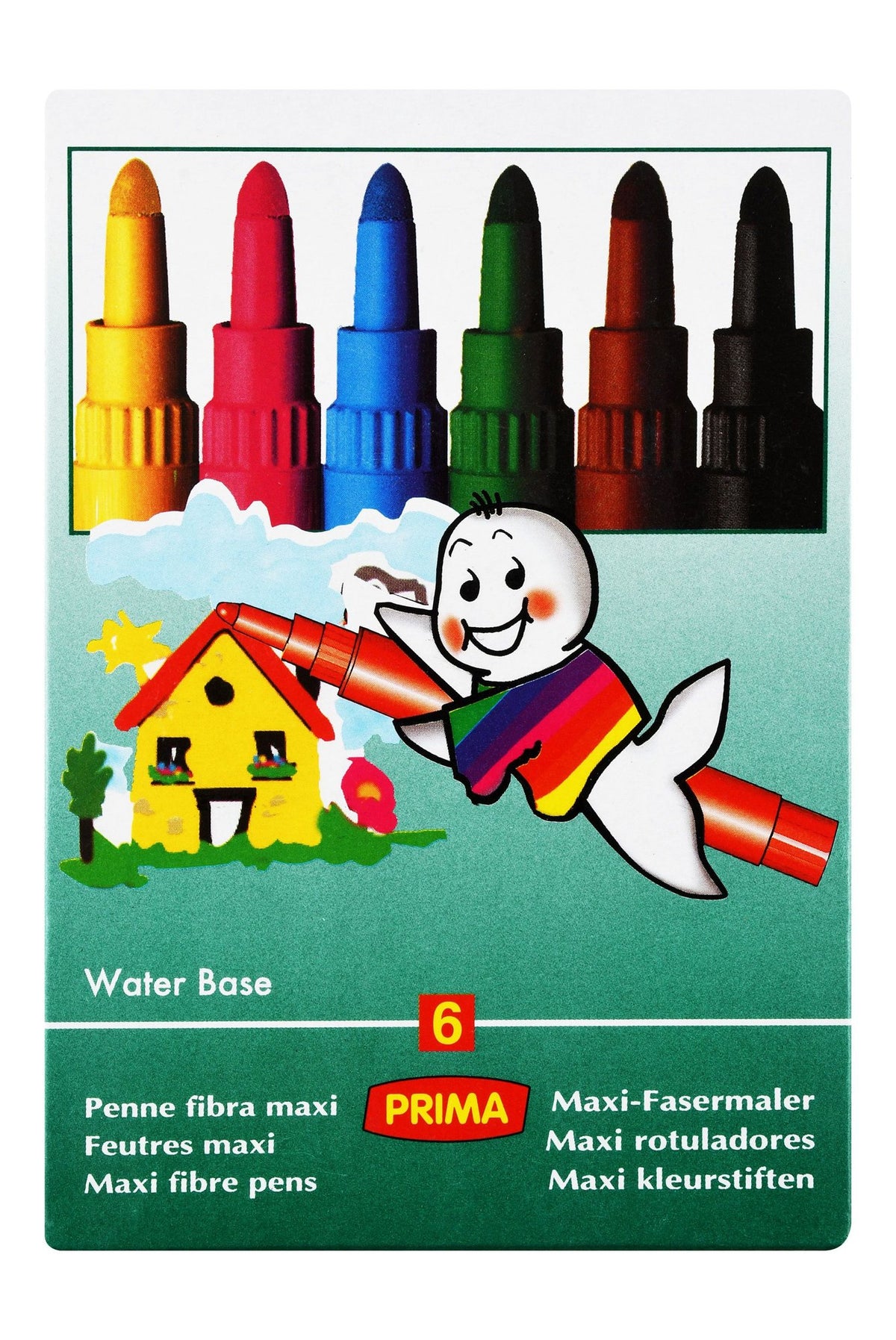 Prima Assorted Maxi Fibre Coloring Markers