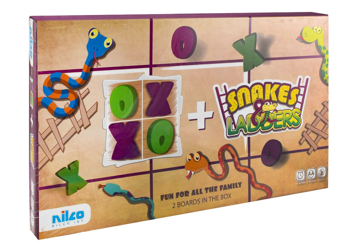 Nilco Snakes & Ladders + Tic-Tac-Toe