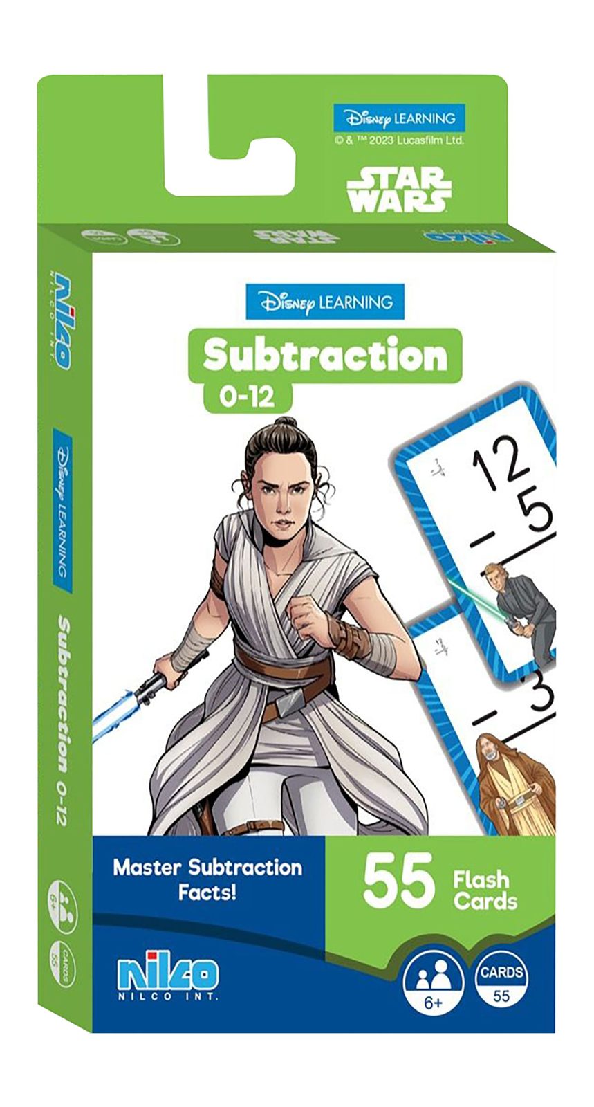 Disney Learning Subtraction 0–12 Flash Cards
