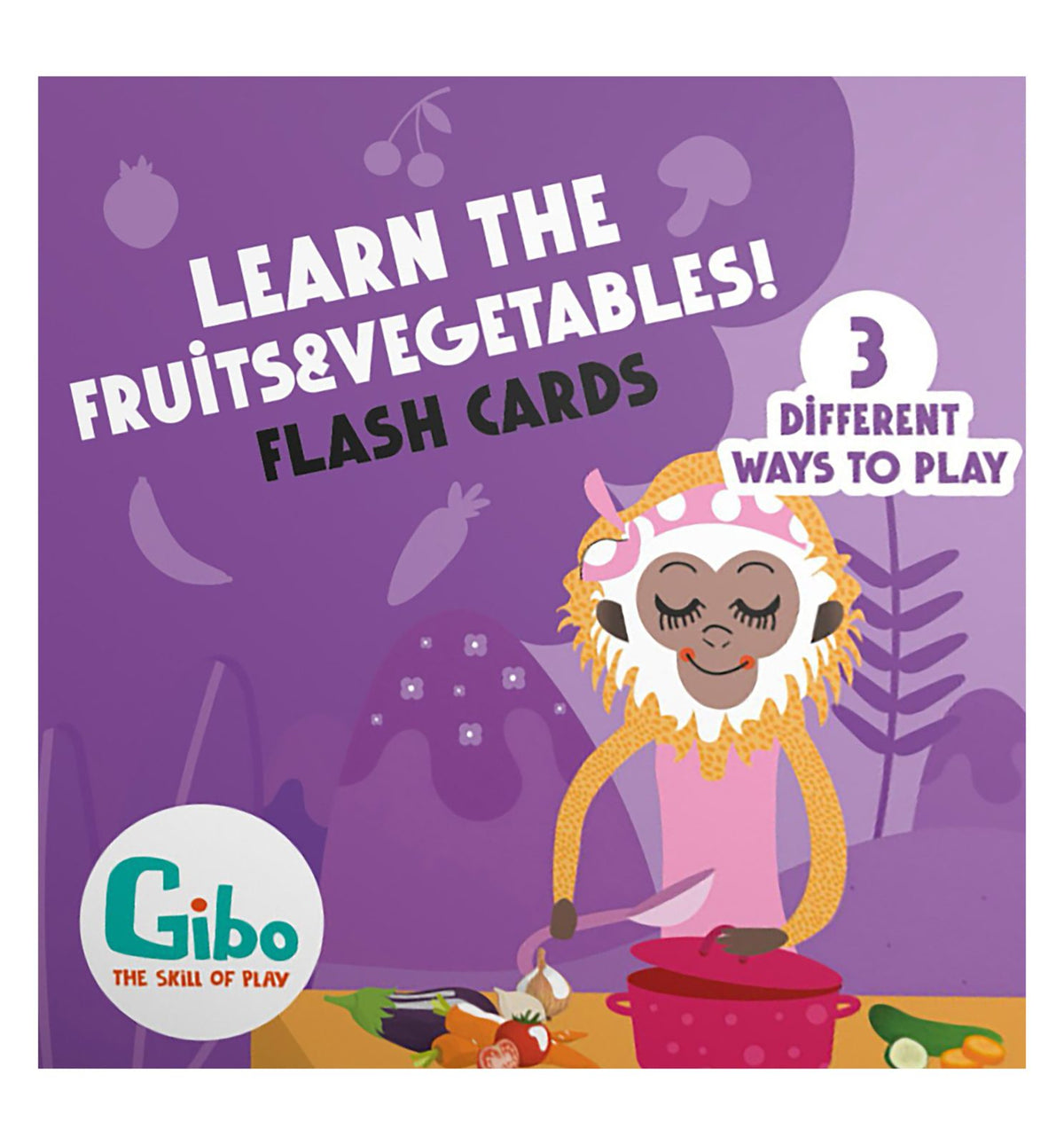 Jaypo Flash Cards – Learn Fruits & Vegetables