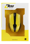 Zero Electronics Wireless Optical Mouse – Black & Yellow, ZR-1300