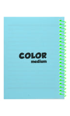 Sema Color Medium A6 Purple Spiral Lined Notepad – 70 Sheets