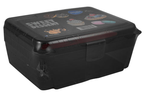 Max Plast Sweet Dessert Black Food Container