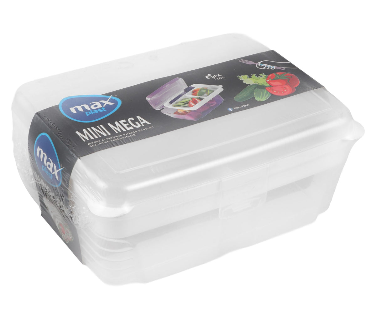 Max Plast Sweet Dessert Black Food Container
