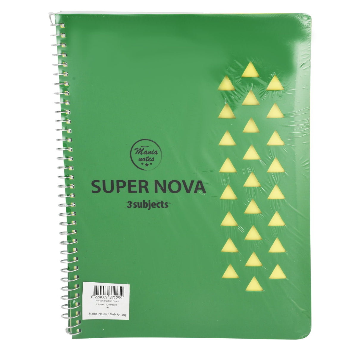 Super Nova 3-Subject Notebook – 120 Sheets