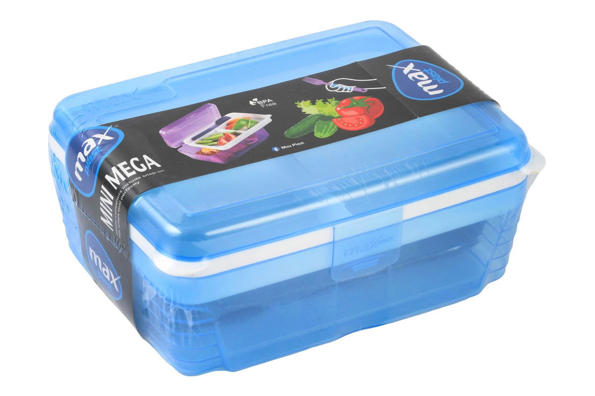 Max Plast Mini Mega Brown Lunch Box