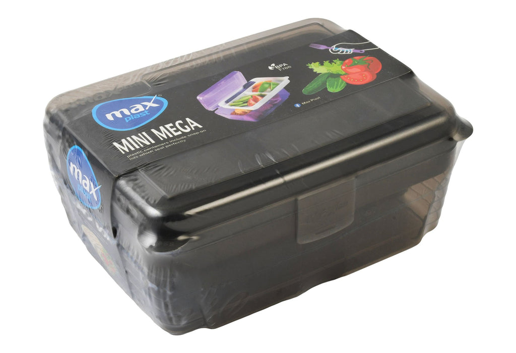 Max Plast Mini Mega Brown Lunch Box