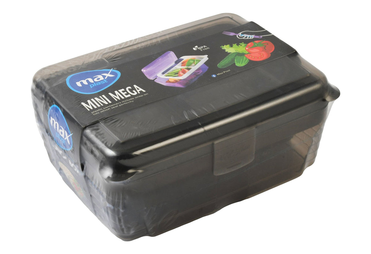 Max Plast Mini Mega Brown Lunch Box