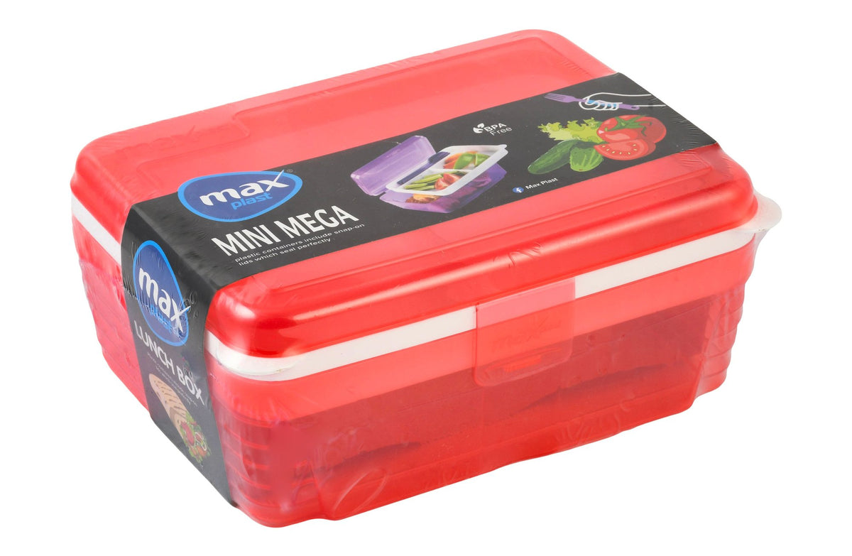 Max Plast Mini Mega Brown Lunch Box