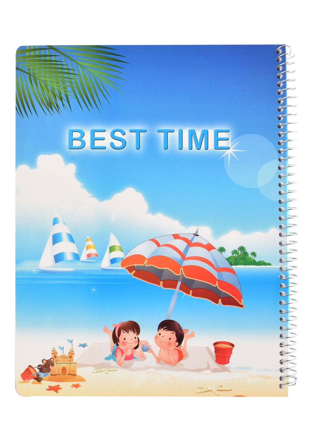 Eiffel Print Wire-Bound Notebook – 60 Sheets