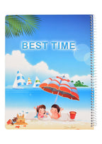 Eiffel Print Wire-Bound Notebook – 60 Sheets