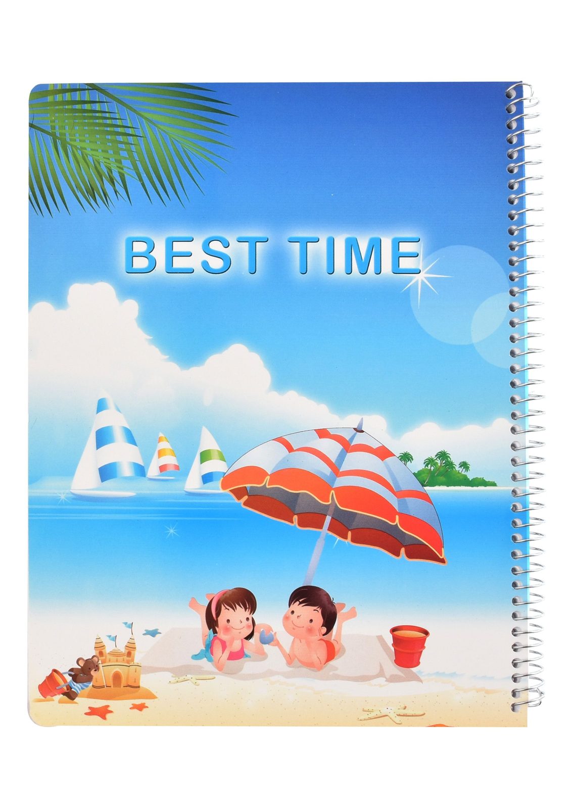 Eiffel Print Wire-Bound Notebook – 60 Sheets