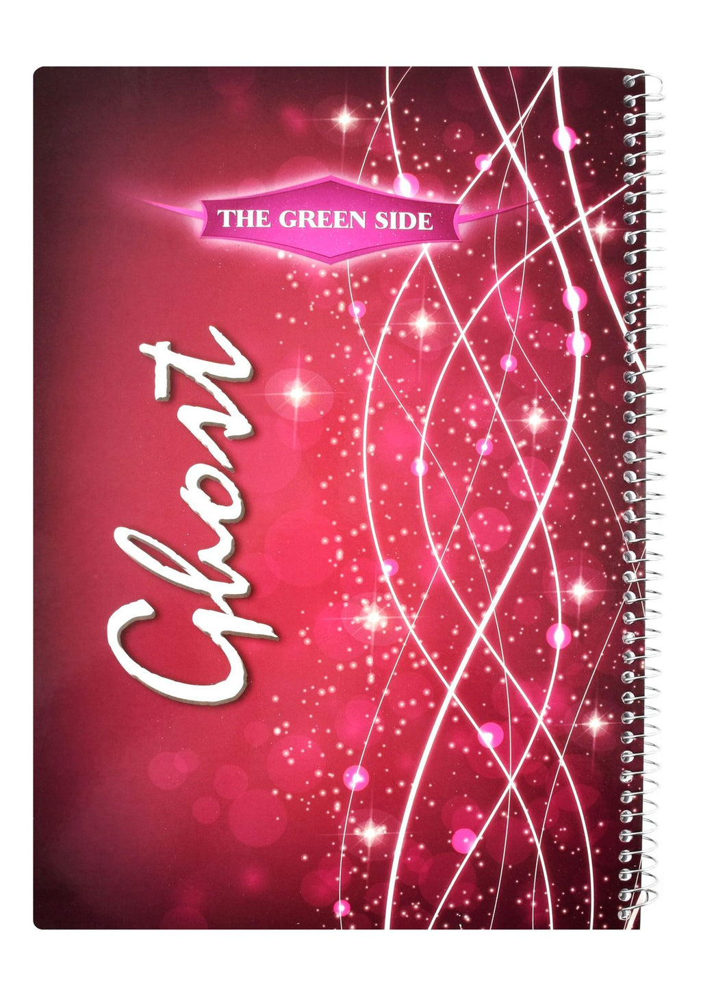 Eiffel Print Ghost Wire-Bound Notebook – 80 Sheets