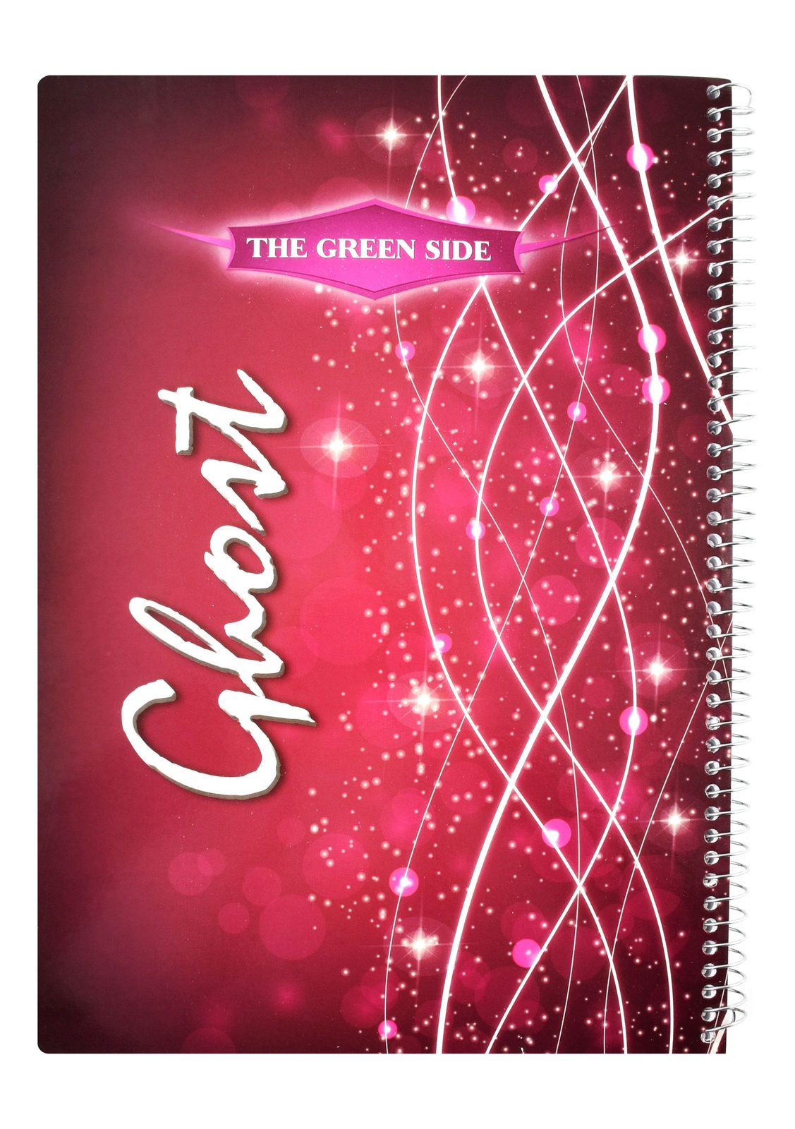Eiffel Print Ghost Wire-Bound Notebook – 80 Sheets