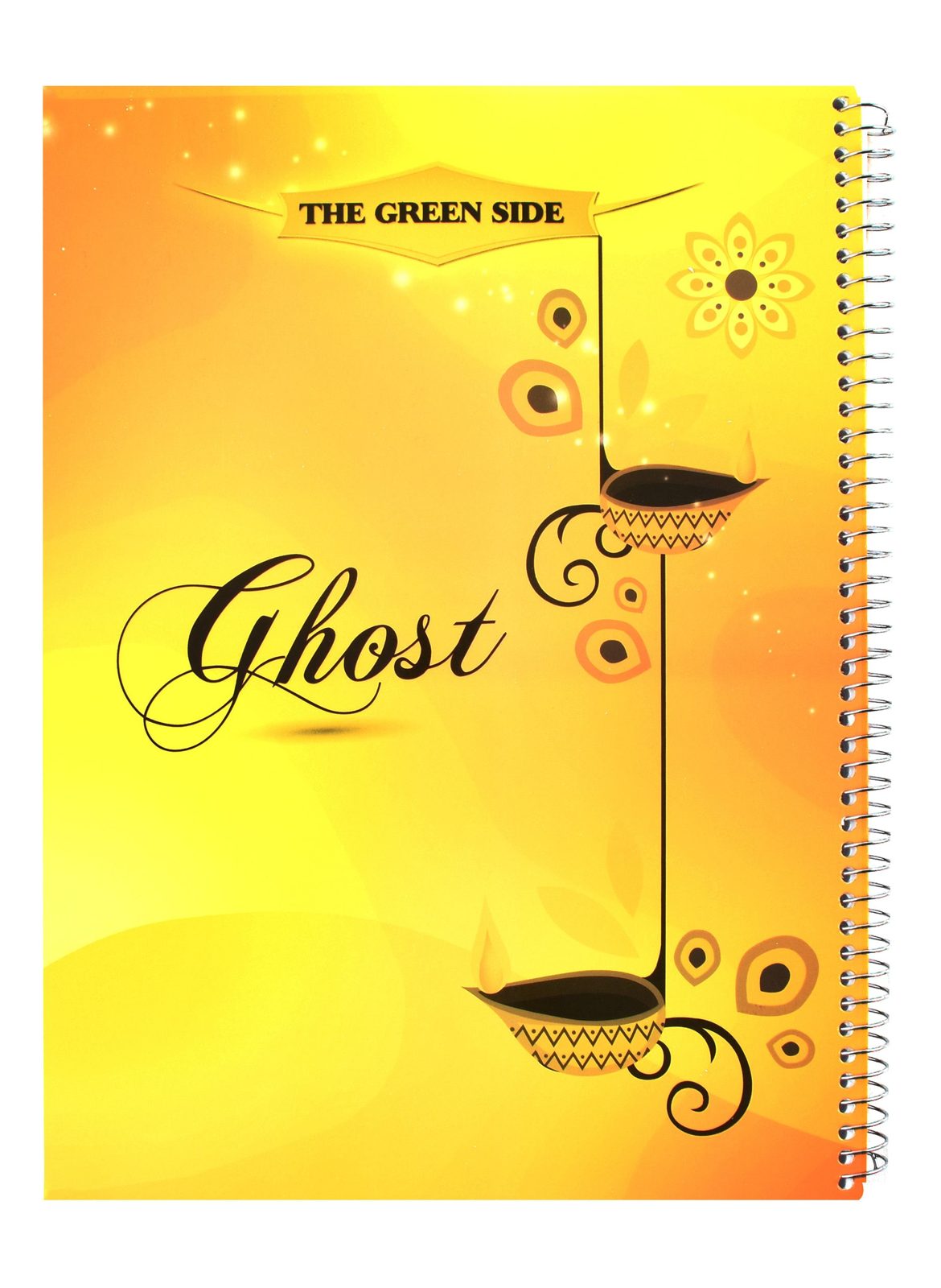 Eiffel Print Ghost Wire-Bound Notebook – 100 Sheets