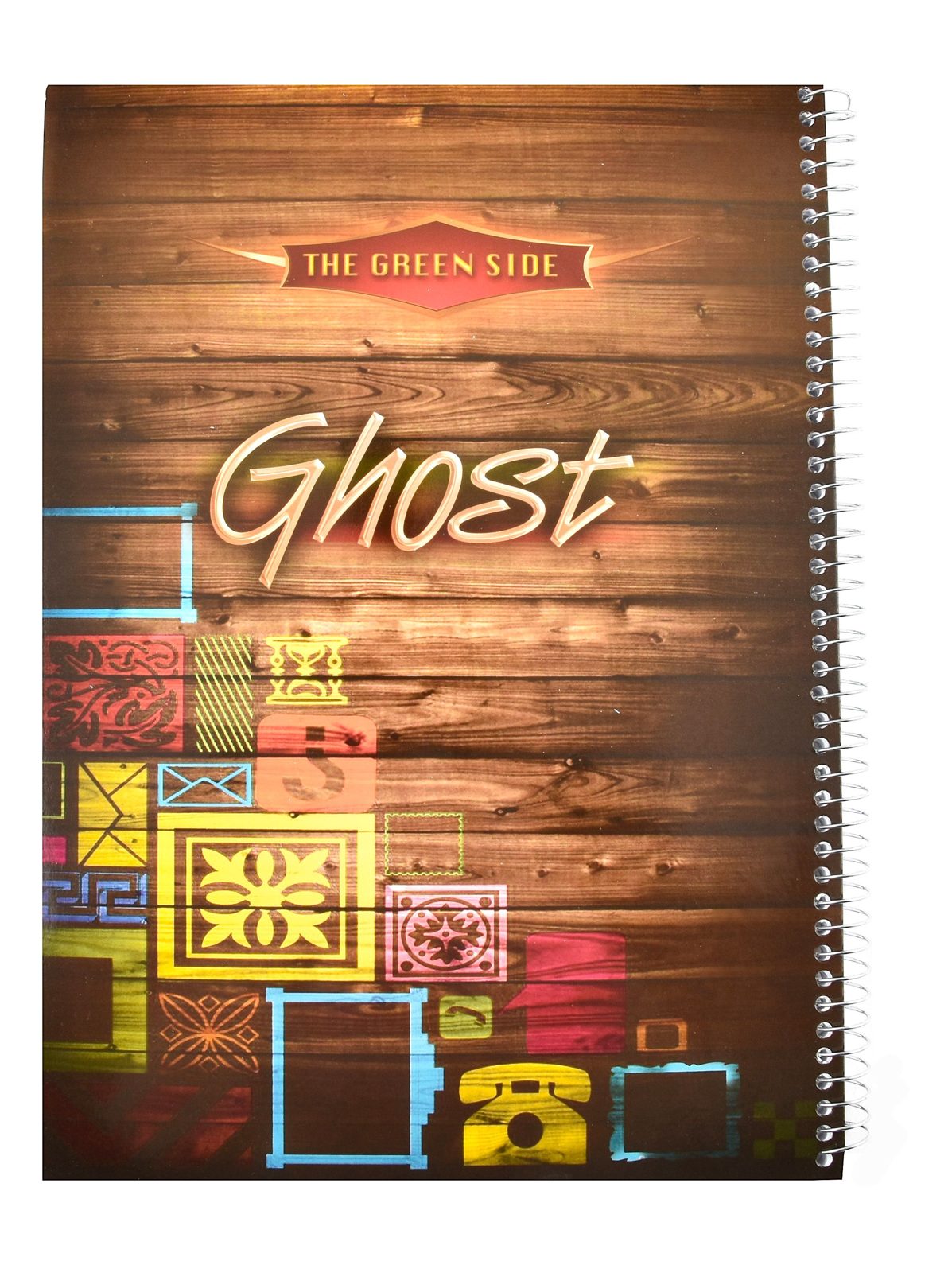 Eiffel Print Ghost Wire-Bound Notebook – 100 Sheets