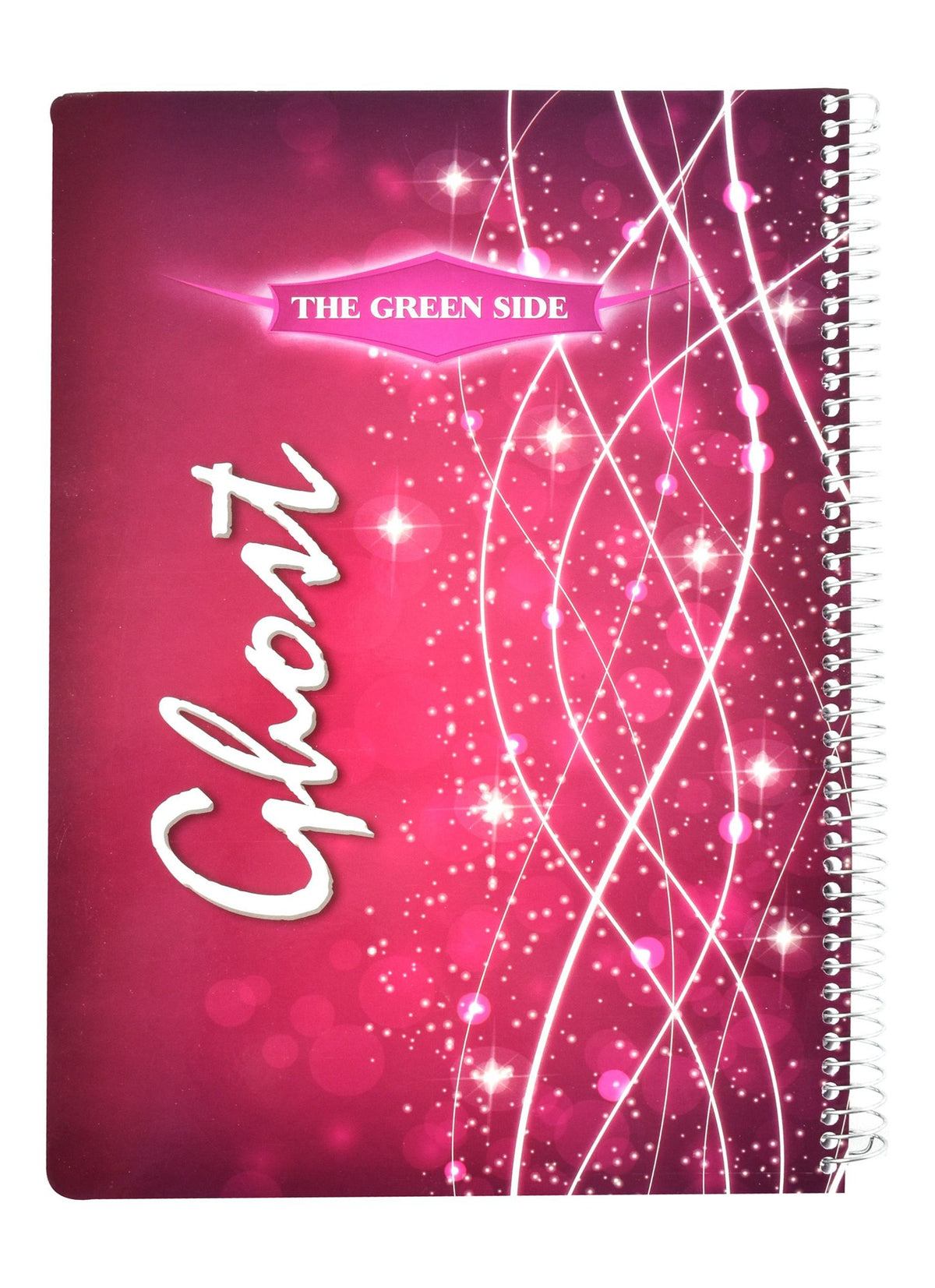 Eiffel Print Ghost A4 Gold Single Lined 4 Subject Notebook – 120 Sheets