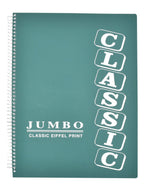 Eiffel Print Jumbo 4-Subject Notebook – 120 Sheets