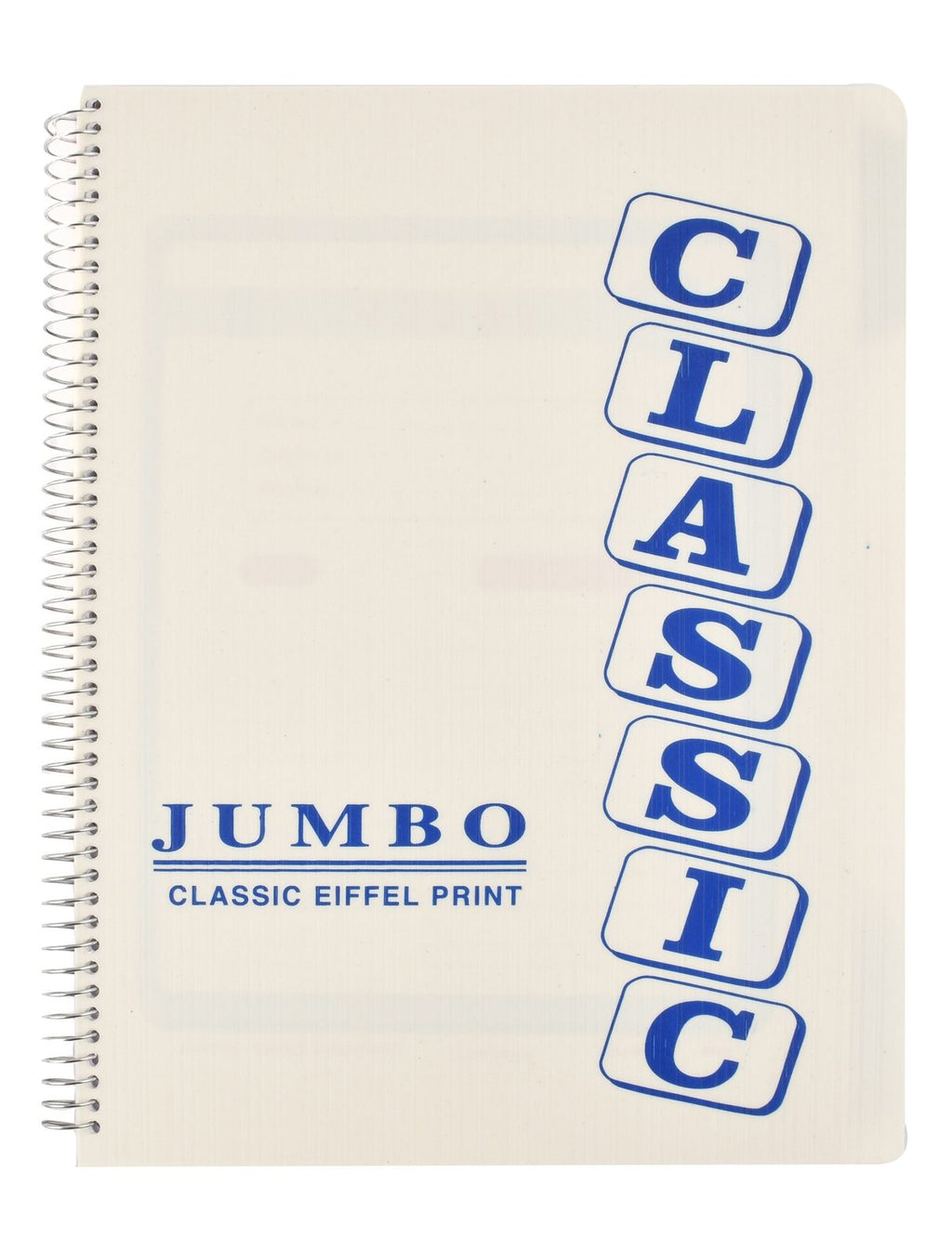 Eiffel Print Jumbo 4-Subject Notebook – 120 Sheets