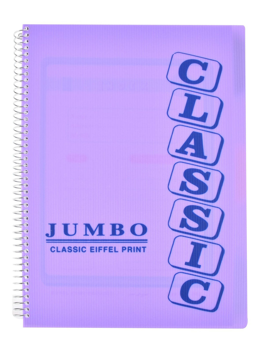Eiffel Print Jumbo 4-Subject Notebook – 120 Sheets