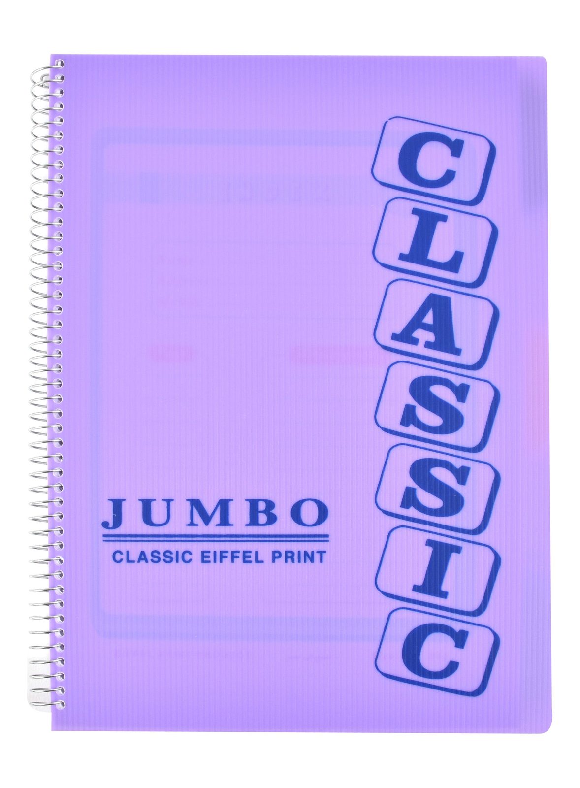 Eiffel Print Jumbo 4-Subject Notebook – 120 Sheets