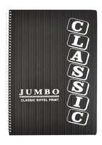Eiffel Print Jumbo 4-Subject Notebook – 120 Sheets