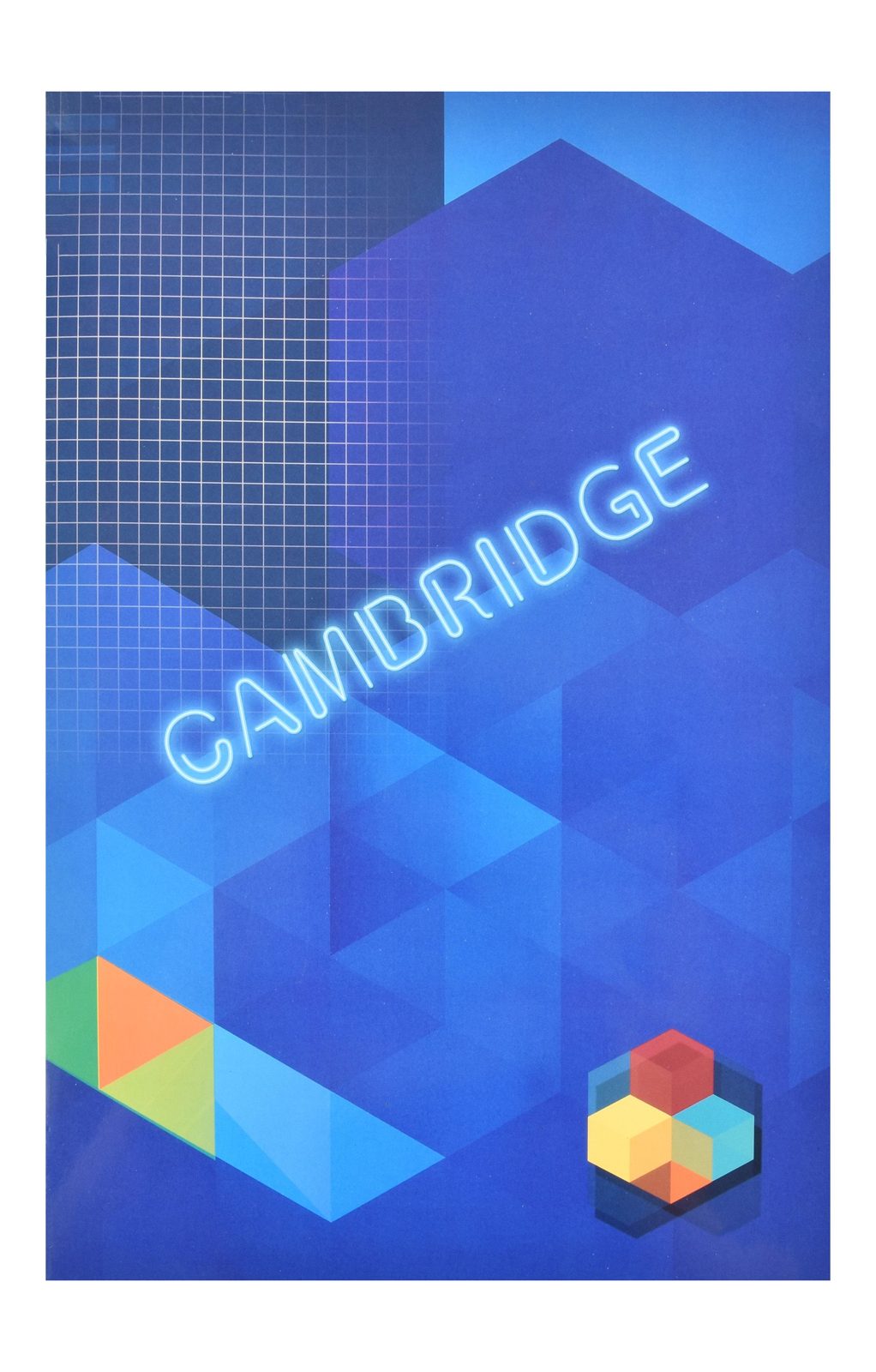 Eiffel Print Stapled Squared Notebook A4 – 100 Sheets, 1/2 cm