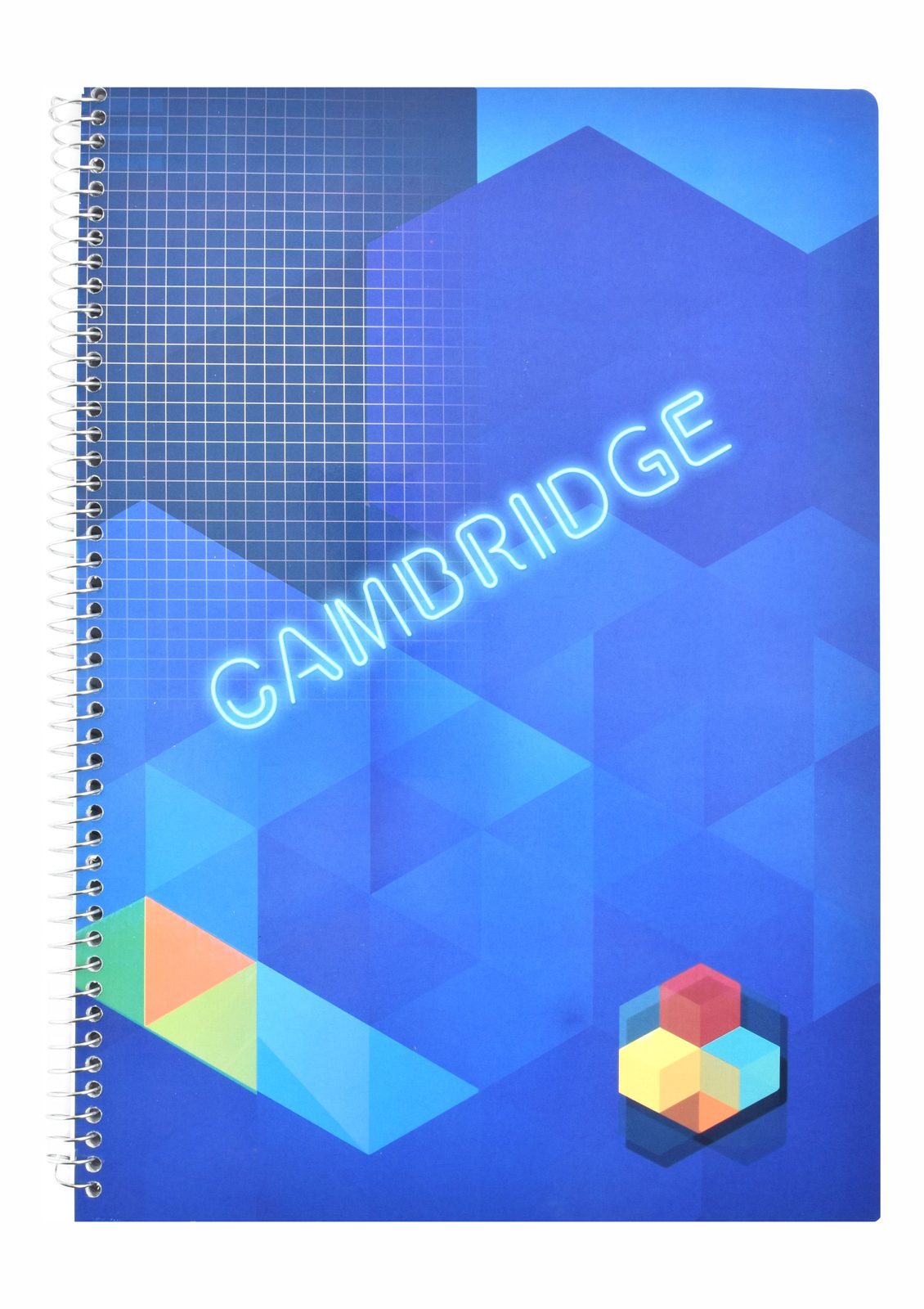 Eiffel Print Wire-Bound Squared Notebook A4 – 80 Sheets, 1/2 cm